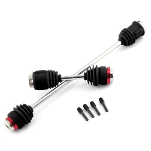 Metall-Mittelantriebswellen CVD 5650R/8650R mit Staubmanschetten for 1/10 Traxxas E-Revo 2.0 E-Maxx RC-Auto, Upgrades, Teile, Zubehör(Zwart) von KUENCE