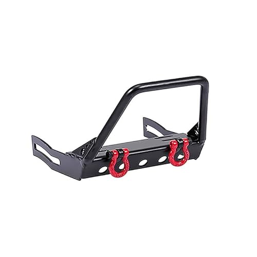 Metall RC Rock Crawler Auto Frontstoßstange for 1/10 RC Crawler Axial SCX10 Traxxas TRX4 D90 D110 CC01 Auto Upgrade Teile(Black A) von KUENCE