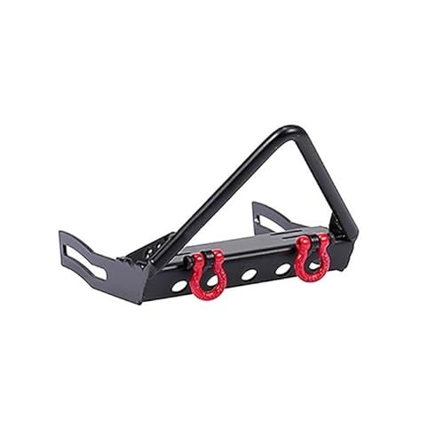 Metall RC Rock Crawler Auto Frontstoßstange for 1/10 RC Crawler Axial SCX10 Traxxas TRX4 D90 D110 CC01 Auto Upgrade Teile(Black B) von KUENCE