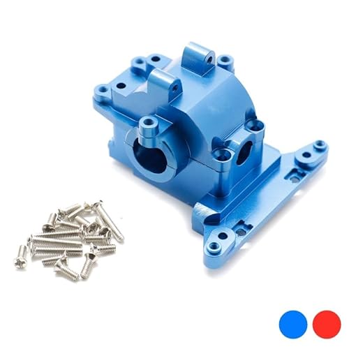 Metall Vorne Hinten Schott Getriebe Differential Gehäuse Getriebe 7530 for Traxxas LaTrax Teton Rally 1/18 RC Auto Upgrade Teile(Blauw) von KUENCE