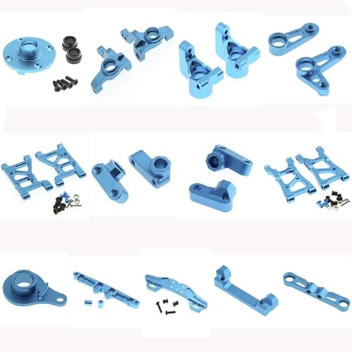 Metall WRC vorne hinten Arm Basis Lenkung Cup Suspension Arm Dämpfer Strebe Upgrade Verschleißteil Komplettset for Tamiya XV-01 1/10 RC Auto(13pcs Full Set) von KUENCE