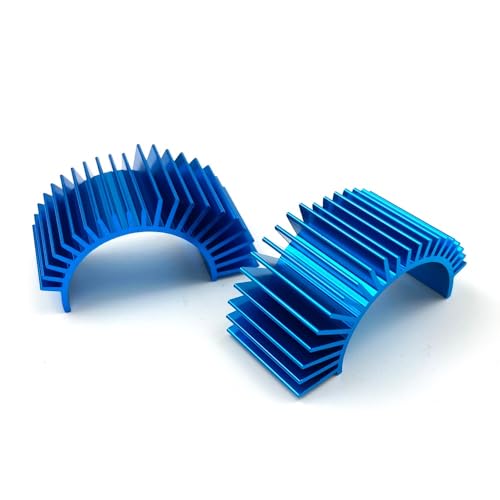 Motorkühlung Kühlkörper Oben belüftet 540 545 550 Größe for 1/10 RC Auto Buggy Crawler RC Boot HSP HPI for wltoys Himoto Redcat(1PCS Blue) von KUENCE