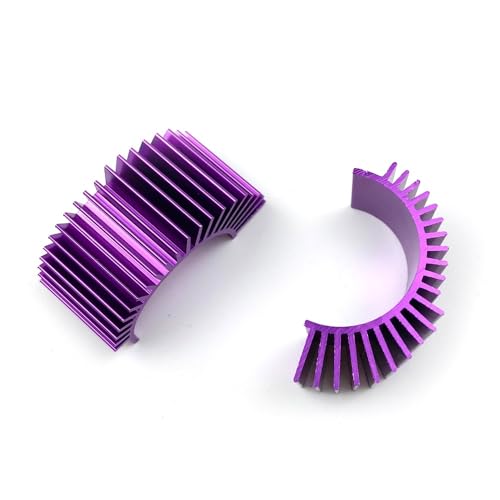 Motorkühlung Kühlkörper Oben belüftet 540 545 550 Größe for 1/10 RC Auto Buggy Crawler RC Boot HSP HPI for wltoys Himoto Redcat(1PCS Purple) von KUENCE
