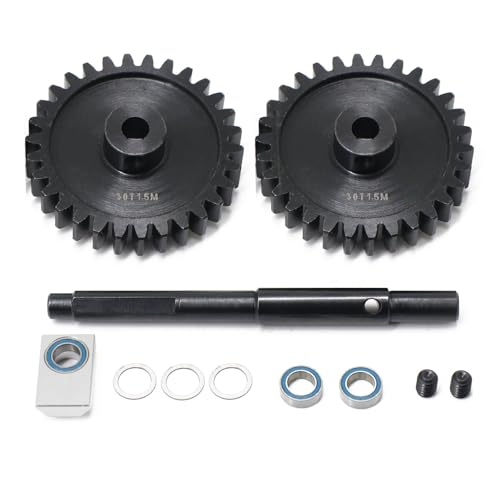 for Monster Truck Universal Medium Carbon Steel Motor Gear 12T mit 35T Big Gear/1,5 Modulus Ritzel 6447X for XRT 1/5 X MAXX 6S/8S(30T.30T) von KUENCE