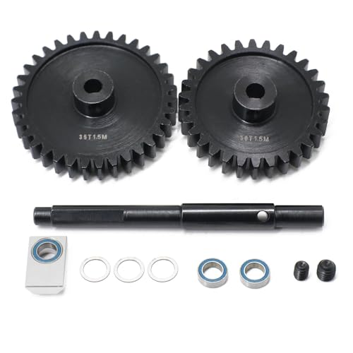 for Monster Truck Universal Medium Carbon Steel Motor Gear 12T mit 35T Big Gear/1,5 Modulus Ritzel 6447X for XRT 1/5 X MAXX 6S/8S(30T.35T) von KUENCE