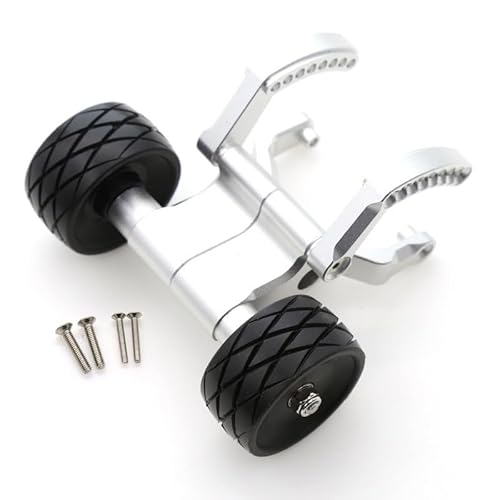 for TRAXXAS E-REVO 2.0 86086-4/56087-1 Multi-Loch-Position, Einstellbarer Winkel, hinteres Anti-Roll-Rad, um EIN Überrollen zu verhindern(Silver) von KUENCE