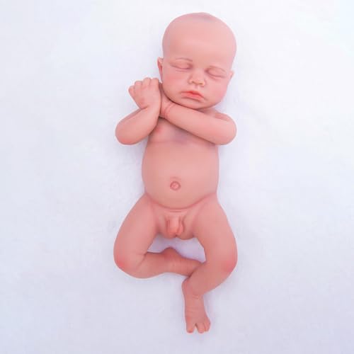 Reborn Babypuppe 31 cm Silikon Doll aus Vollsilikon – Weiche realistische Mini-Puppe, wasserdicht, handgearbeitet, 1,1 kg schwer – Neugeborenen-Simulation für Rollenspiel, Pflegeübung & Sammlung von KUICEO