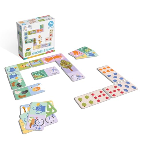 KUKIKUK Domino Spiel Im Garten – Pädagogisches Lernspiel ab 2 Jahren – Fördert logisches Denken & erstes Regelverständnis – Große, stabile Spielkarten – Ideales Spiel für Familiennachmittage KUKIKUK Domino Spiel Im Garten – Pädagogisches Lernspiel ab 2 Jahren – Fördert logisches Denken & erstes Regelverständnis – Große, stabile Spielkarten – Ideales Spiel für Familiennachmittage von KUKI KUK