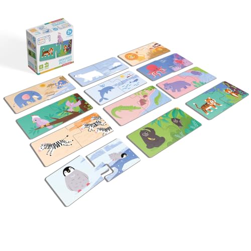 KUKIKUK Puzzle Duo Wo die Tiere Leben – Lernspiel für Kinder ab 2 Jahren – Fördert logisches Denken & Wortschatz – Große stabile Teile – Pädagogisch wertvolles Geschenk für Tierfreunde KUKIKUK Puzzle Duo Wo die Tiere Leben – Lernspiel für Kinder ab 2 Jahren – Fördert logisches Denken & Wortschatz – Große stabile Teile – Pädagogisch wertvolles Geschenk für Tierfreunde von KUKI KUK