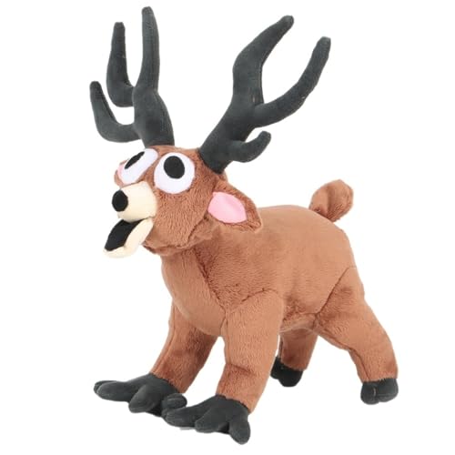 99 Nights In The Forest Plüschtier, Reizendes Kuscheltier Das Hirsch Bösewicht Spielcharakter for Sammler und Gamer-Fans (Lying) von KUKUShining
