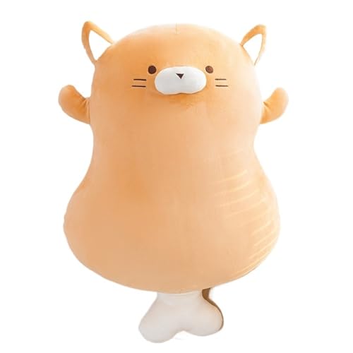 Bär Plüschkissen, Mollige Kawaii Kuscheltier Katzenpuppen Süßes Weiches Umarmungsplüschtier for Kinderfreunde Weihnachten(Cat,45cm/17.7in) von KUKUShining