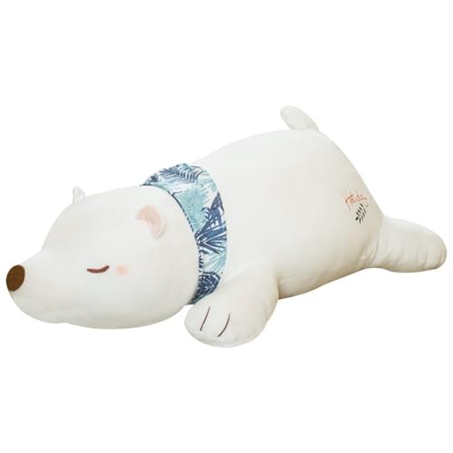 Bären Plüschtier, Weich Mit Schal Kuscheltiere Nordpolarbären Puppen Süßes Plüschtier for Den Kindergeburtstag(60cm/23.9in) von KUKUShining