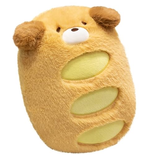Brot Plüschtier, Kuscheltier Welpenpuppen Süßes Plüsch Flauschkissen for Kinder Geschenk Geburtstagszimmerdekoration(50cm/19.8in) von KUKUShining