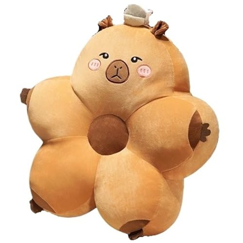 Capybara Kuscheltier, Weiches Plüschkissen Meerschweinchen Stofftier Capybaras Plüschtier Zum Umarmen Entspannen(Gray,55cm/21.7in) von KUKUShining