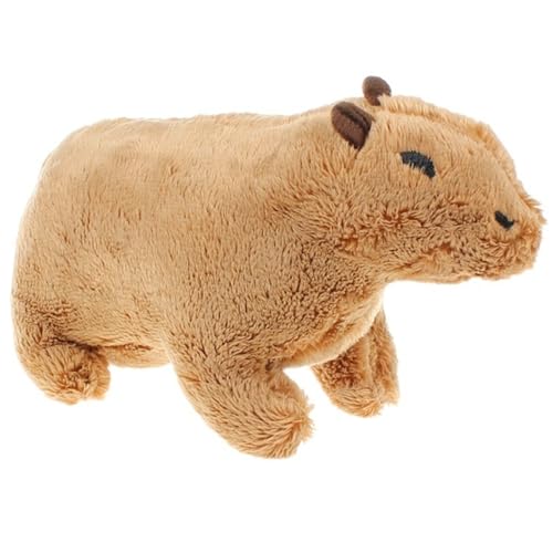 Capybara Plüsch, Süße Kuscheltier Simulation Meerschweinchen Stofftier Realistische Plüschtiere Spielzeug Heimdekoration for Kinder(Brown,20cm/7.8in) von KUKUShining