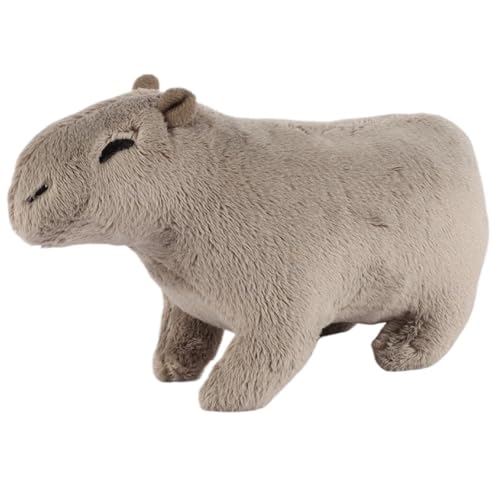Capybara Plüsch, Süße Kuscheltier Simulation Meerschweinchen Stofftier Realistische Plüschtiere Spielzeug Heimdekoration for Kinder(Gray,20cm/7.8in) von KUKUShining