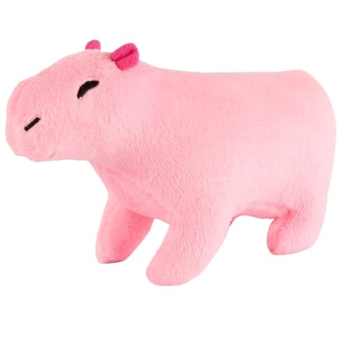 Capybara Plüsch, Süße Kuscheltier Simulation Meerschweinchen Stofftier Realistische Plüschtiere Spielzeug Heimdekoration for Kinder(Pink,30cm/11.8in) von KUKUShining