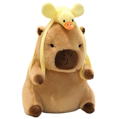 Capybara Plüschtier, Weiches Süßes Stofftier Puppe Cartoon Kissen Plüsch Spielzeug Für Kinder Jungen Mädchen Geburtstagsgeschenk(Yellow,20cm/7.8in) von KUKUShining