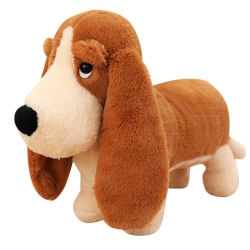 Dackel Hund Plüsch, Kuscheltiere Spielzeug Puppe Süße Flauschige Plüschtier for Kinder Geschenke Geburtstag Weihnachten Kinder von KUKUShining