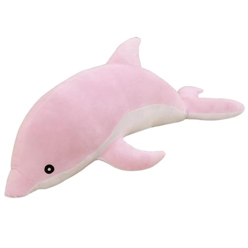 Delfin Plüschtier, Kuscheltier Weiche Gefüllte Tier Meerestier Schlafkissen Kuschelige Plüsch Spielgefährte Für Kinder(Pink,100cm/39.4in) von KUKUShining