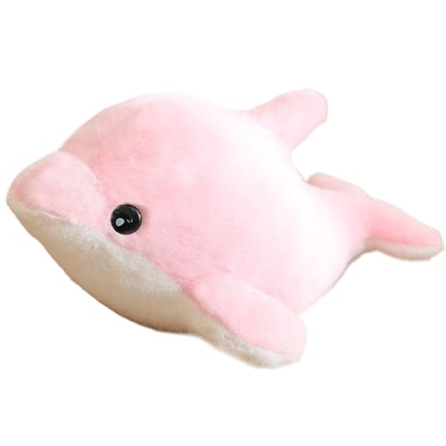 Delfin Plüschtier, Weiches Kuscheliges Mit Meerestieren Puppe Plüschtier Spielbegleiter Geschenk for Kinder(Pink) von KUKUShining