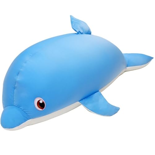 Delphin Plüschtier, Süße Kuscheltiere Puppen Schlafkissen Weiches Lustiges Plüschtier Als Geschenk for Kinder for Geburtstag(Blue,50cm/19.8in) von KUKUShining