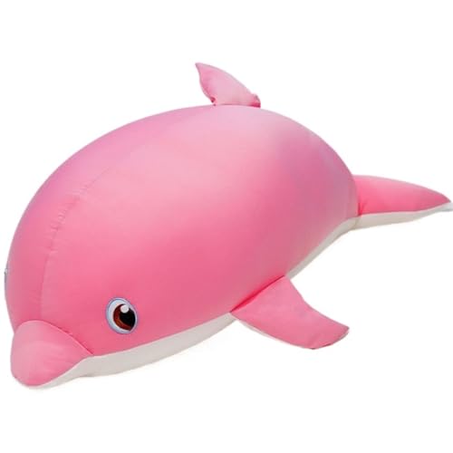 Delphin Plüschtier, Süße Kuscheltiere Puppen Schlafkissen Weiches Lustiges Plüschtier Als Geschenk for Kinder for Geburtstag(Pink,60cm/23.9in) von KUKUShining