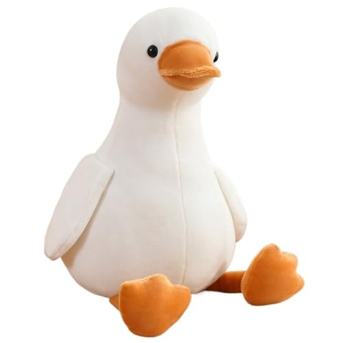 Ente Plüsch, Weiche Stofftier Puppe Kuschelige Entenküken Kuscheltier Schlafkissen Plüschtier Spielzeug Für Die Dekoration Zu Hause Party(White,50cm/19.7in) von KUKUShining