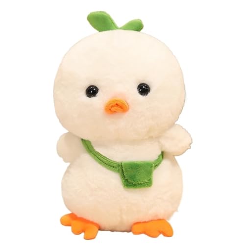 Enten Plüschtier, Süße Cartoon Kuscheltiere Puppen Weiches Umarmendes Plüschtier for Geschenke Kindergeburtstagskissen(White) von KUKUShining