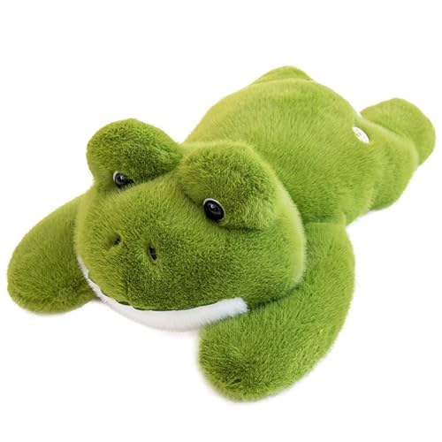 Frosch Kuscheltier, Süßes Stofftier Haustier Plüschtier Weiche Kissen Plüsch Spielzeug Realistische Interaktive Puppen Für Kinder(45cm/17.7in) von KUKUShining