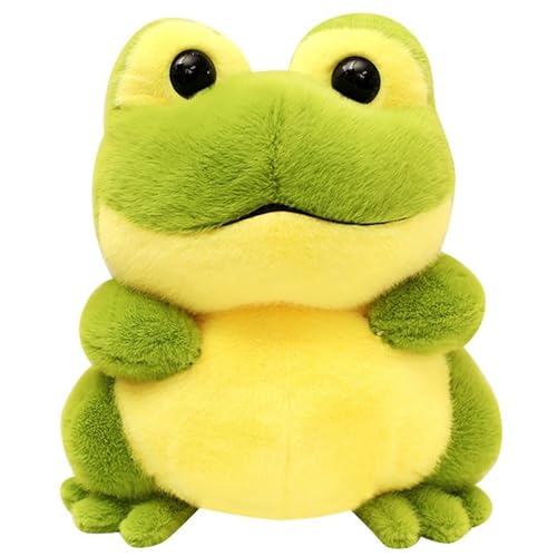Frosch Plüsch, Weiche Kuscheltier Grüne Frosch Stofftier Puppe Flauschiges Plüschtier Spielzeug Zum Geburtstag Valentinstag Dekoration(30cm/11.8in) von KUKUShining