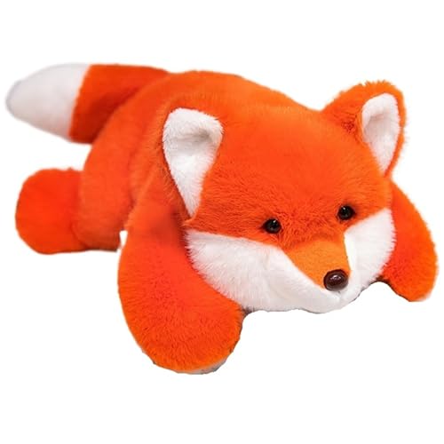 Fuchs Kuscheltier, Süßes Rotfuchs Plüsch Spielzeug Kuschelkissen Puppen Cartoon Plüschtier Für Die Schlafzimmerdekoration(40cm/15.75in) von KUKUShining