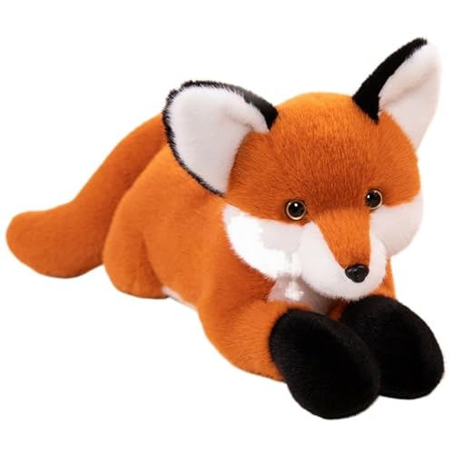 Fuchs Plüschtier, Weiche Kuschelige Stofftier Raupe Liegend Waldtier Füchse Plüsch Spielzeug Geschenke for Kinder Erwachsene(Orange,65cm/25.6in) von KUKUShining