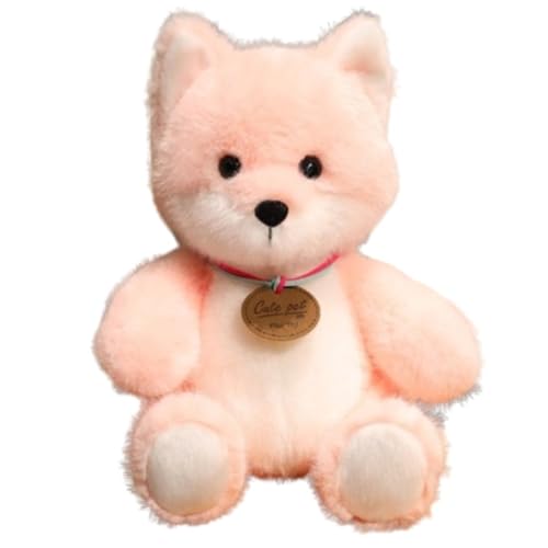 Fuchs Plüschtier, Weiches Flauschiges Stofftier Entzückende Puppe Kuscheliges Plüschtier for Geburtstagskissen Umarmen(Pink) von KUKUShining