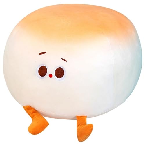 Gedämpftes Brötchen Plüschtier, Weiches Kuscheltier Lustige Plüsch Kissen Lustiges Süßes Brot Dekoratives Stofftier Zierkissen(30cm/11.8in) von KUKUShining