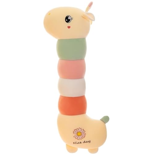 Giraffen Plüsch Kissen, Weiches Kuscheltier Langes Hirsch Stofftier Körperkissen Süße Rehkitz Puppe Plüschtier Spielzeug Zum Umarmen(110cm/43.3in) von KUKUShining