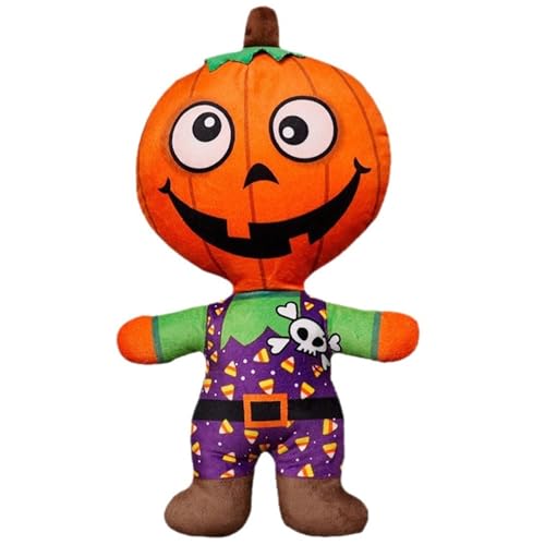 Halloween Kuscheltier, Süßes Plüsch Kürbis Skelett Ausgestopftes Stofftier Weiches Geister Mumien Plüschtier Wurfkissen for Kinder(Pumpkin Men) von KUKUShining
