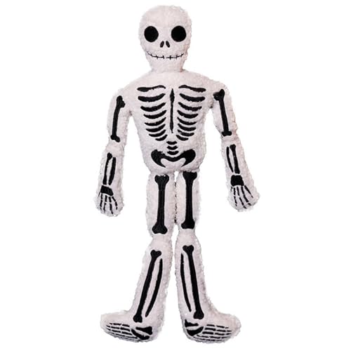 Halloween Skelett Plüsch, Weiche Plüschtier Ganzkörper Kuscheltier Umarmungskissen Gefüllte Süße Geisterschädel Puppe Für Heimdekoration(40cm/15.7in) von KUKUShining