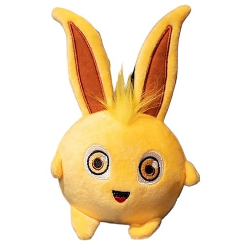 Hase Kuscheltier, Süße Oster Plüsch Kaninchen Stofftier Puppe Weiches Plüschtier Realistisches Umarmungskissen (Yellow) von KUKUShining