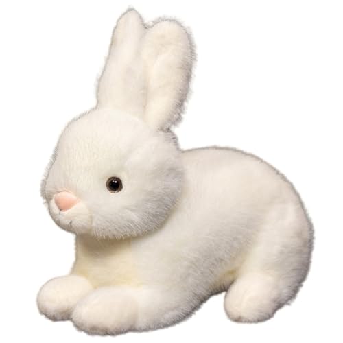 Hase Plüsch, Weiche Kuscheltier Puppen Realistisches Flauschiges Kaninchen Stofftiere Interaktives Plüschtier Spielzeug Für Ostern von KUKUShining