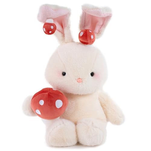 Hase Plüschtier, Weicher Kuscheltier Pilz Kaninchen Stofftier Puppe Hängeohrhase Plüsch Spielzeug Für Kinder Mädchen Erwachsene(60cm/23.6in) von KUKUShining