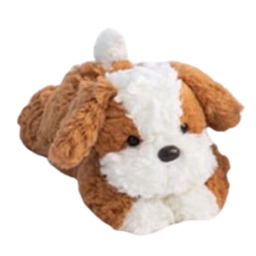 Hunde Plüschtier, Realistischer Cartoon Niedlich Weich Kuscheltiere Welpenkissen Plüschtier Geschenke for Kinder Erwachsene Mädchen Jungen(Brown,70cm/27.6in) von KUKUShining