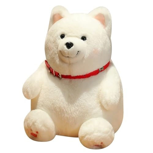 Hunde Plüschtier, Süße Welpen Kuscheltiere Puppen Samojeden Plüschtier for Kinder Dekoration Geburtstag Jungen Und Mädchen(45cm/17.7in) von KUKUShining