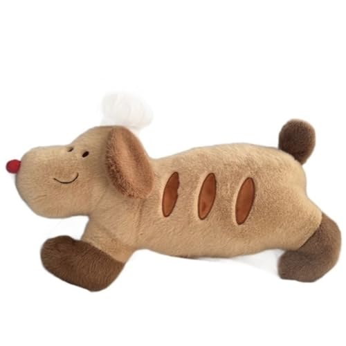 Hunde Plüschtier, Süßes Brot Kuscheltiere Welpenpuppen Weiches Kissen Plüschtier for Kinder Jungen Geburtstagsdekoration(50cm/19.8in) von KUKUShining