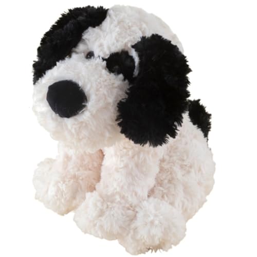 Hunde Plüschtier, Süßes Welpen Kuscheltier Puppen Lustiges Kissen Weiches Plüschtier for Kinder Geschenke Geburtstagsdekoration(Black) von KUKUShining