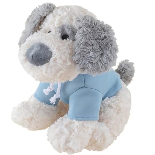 Hunde Plüschtier, Süßes Welpen Kuscheltier Puppen Lustiges Kissen Weiches Plüschtier for Kinder Geschenke Geburtstagsdekoration(Grey A) von KUKUShining
