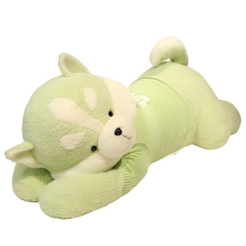 Husky Plüschtier, Weicher Welpe Flauschiges Stofftier Entzückende Hundepuppe Kuscheliges Plüschtier for Den Kindergeburtstag(Green) von KUKUShining
