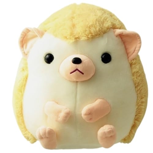 Igel Plüschtier, Süße Puppen Kuscheltiere Weiches Plüschkissen for Das Dekorative Homeoffice des Babys(Yellow,45cm/17.7in) von KUKUShining