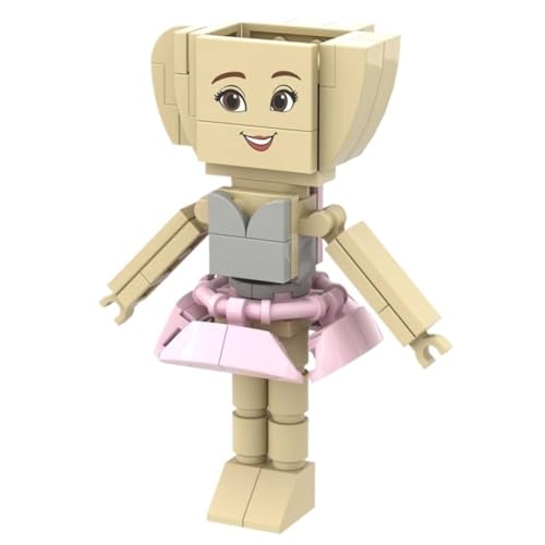 Italian Brainrot Bausteinmodell, Lustiges Tier Mikro Miniatur Bauset Mit Anleitung for Kinder Und Erwachsene Geschenke(Ballerina Cappuccina) von KUKUShining