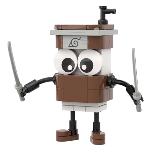 Italian Brainrot Bausteinmodell, Lustiges Tier Mikro Miniatur Bauset Mit Anleitung for Kinder Und Erwachsene Geschenke(Capuccino Assassino) von KUKUShining
